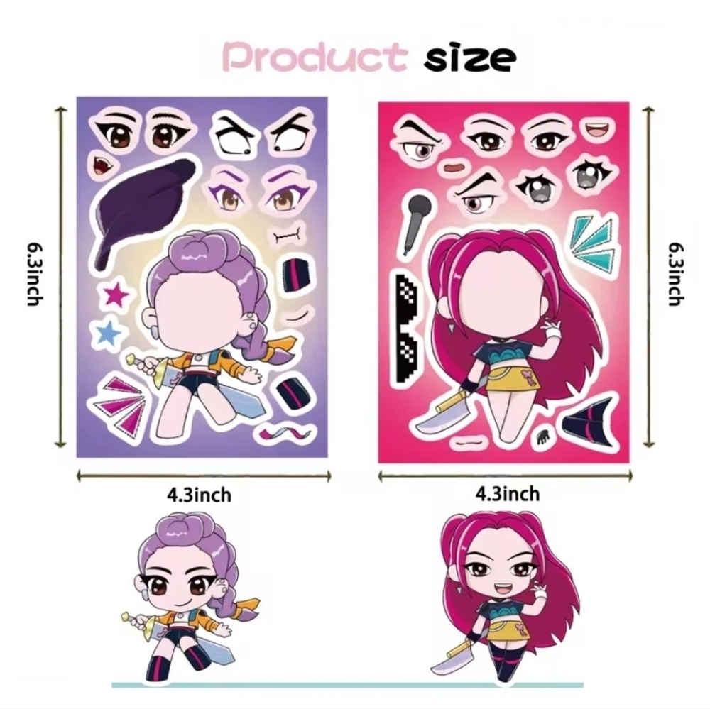 ๐๐ K-Pop Demon Hunters Characters Sticker Set - Picture 9 of 9